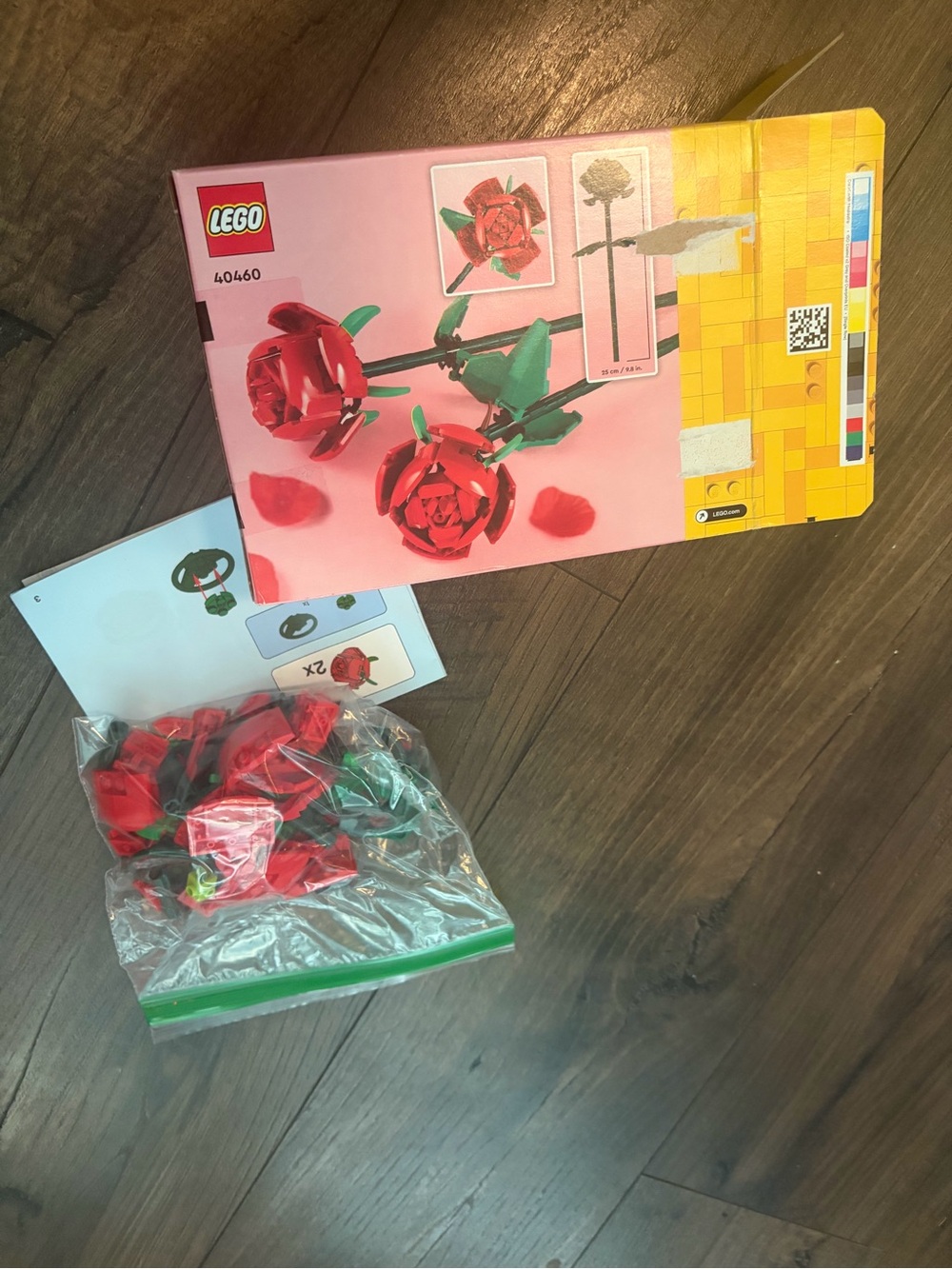 Lego Red Roses with Green Stems